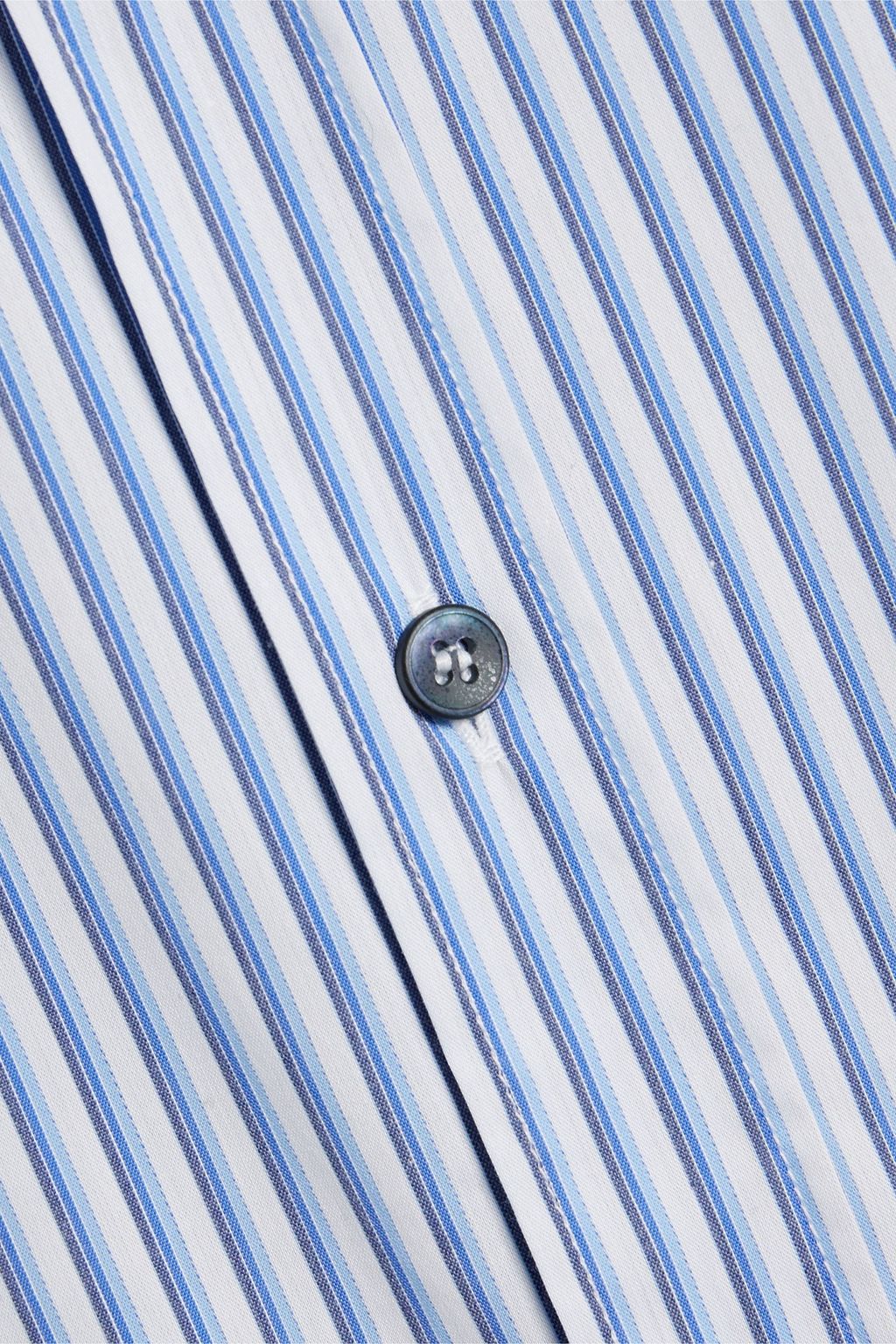 DOLCE&GABBANA Striped cotton-blend poplin shirt