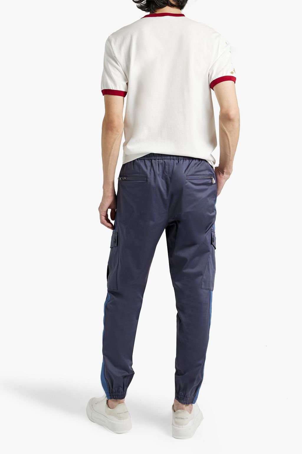 DOLCE&GABBANA Stretch-cotton drawstring cargo pants