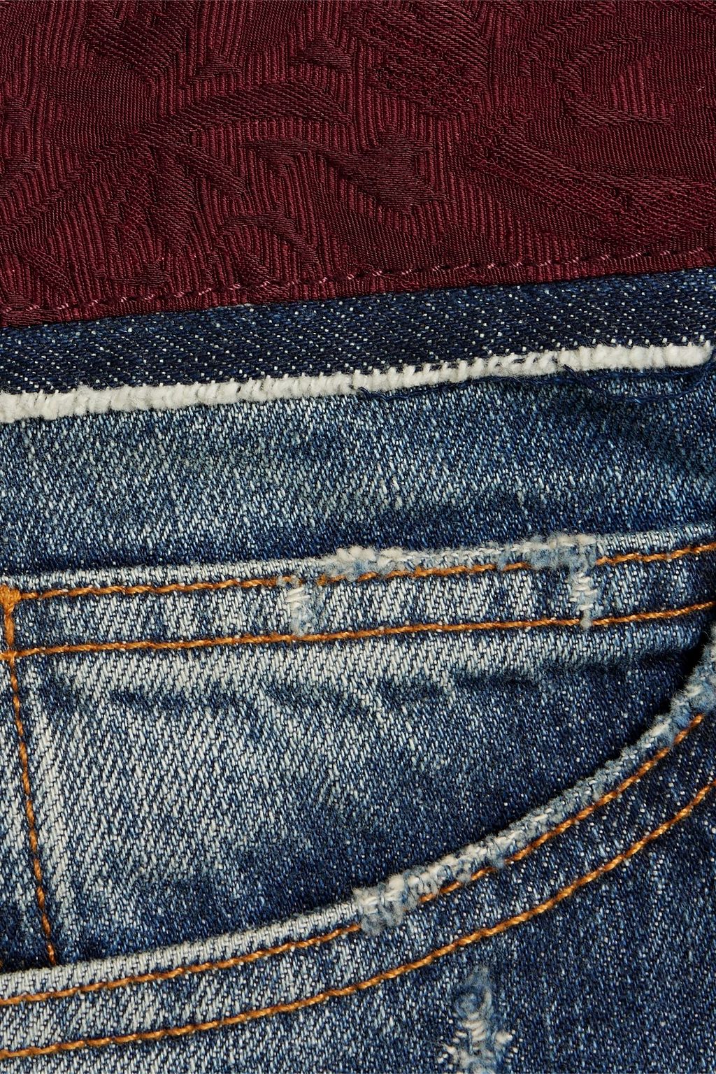 DOLCE&GABBANA Skinny-fit distressed denim jeans