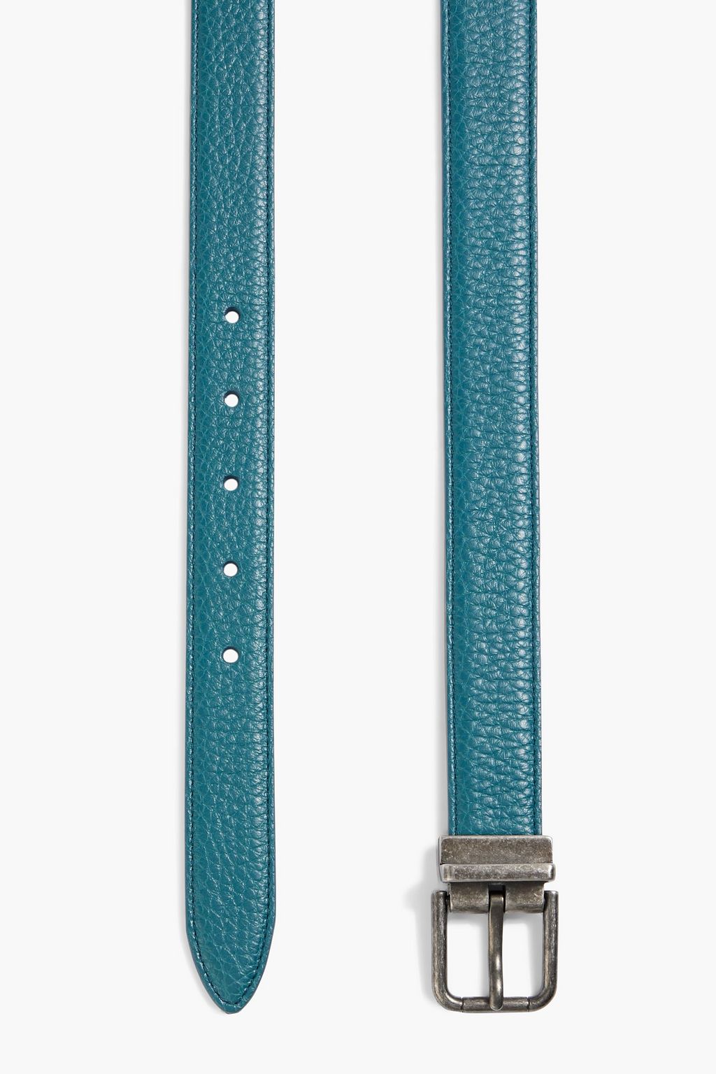 DOLCE&GABBANA Pebbled-leather belt