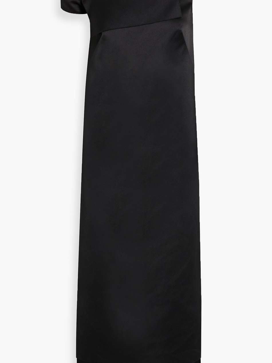 grier one-shoulder asymmetric satin maxi dress