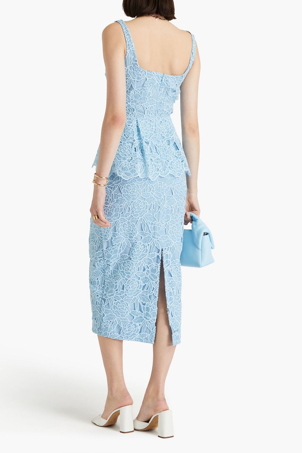 EMILIA WICKSTEAD Layered organza midi dress