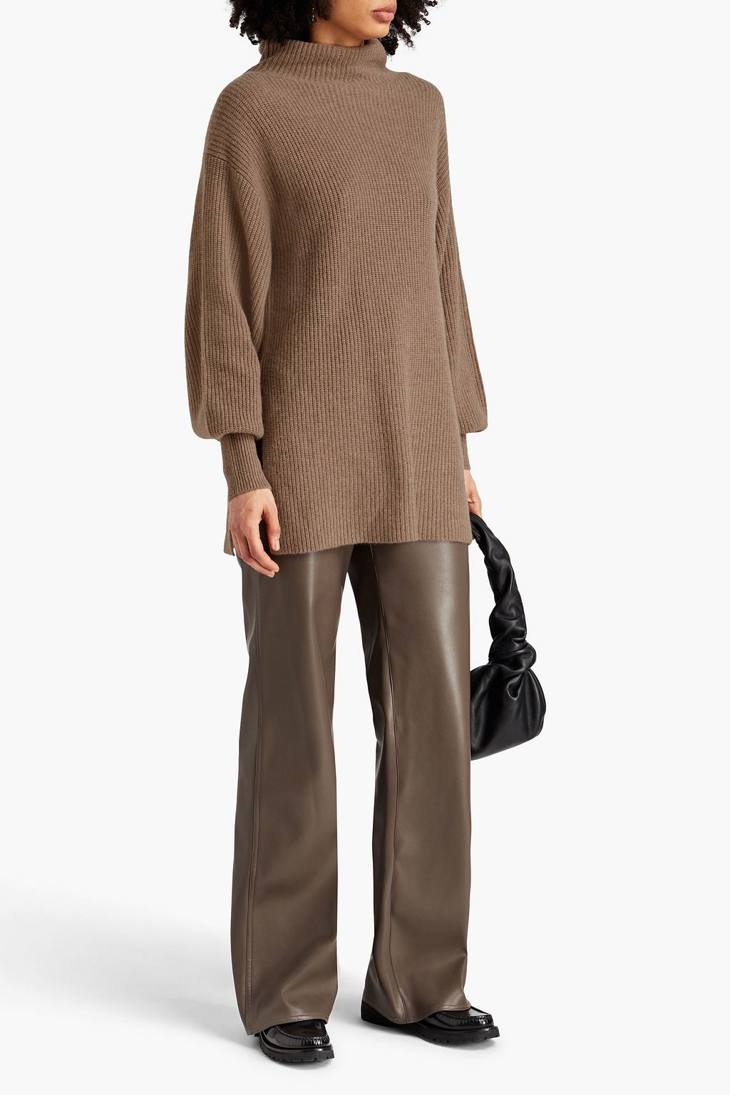 BY MALENE BIRGER Camila ribbed cashmere turtleneck sweater