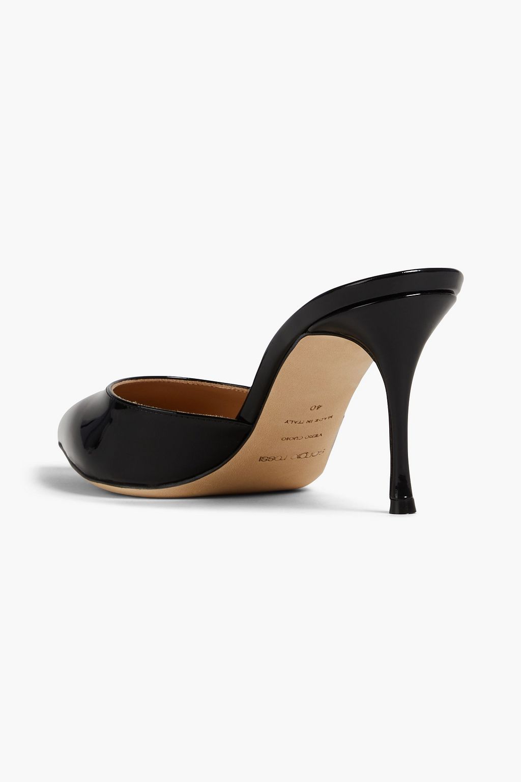 Sergio Rossi Beige Calfskin Mules
