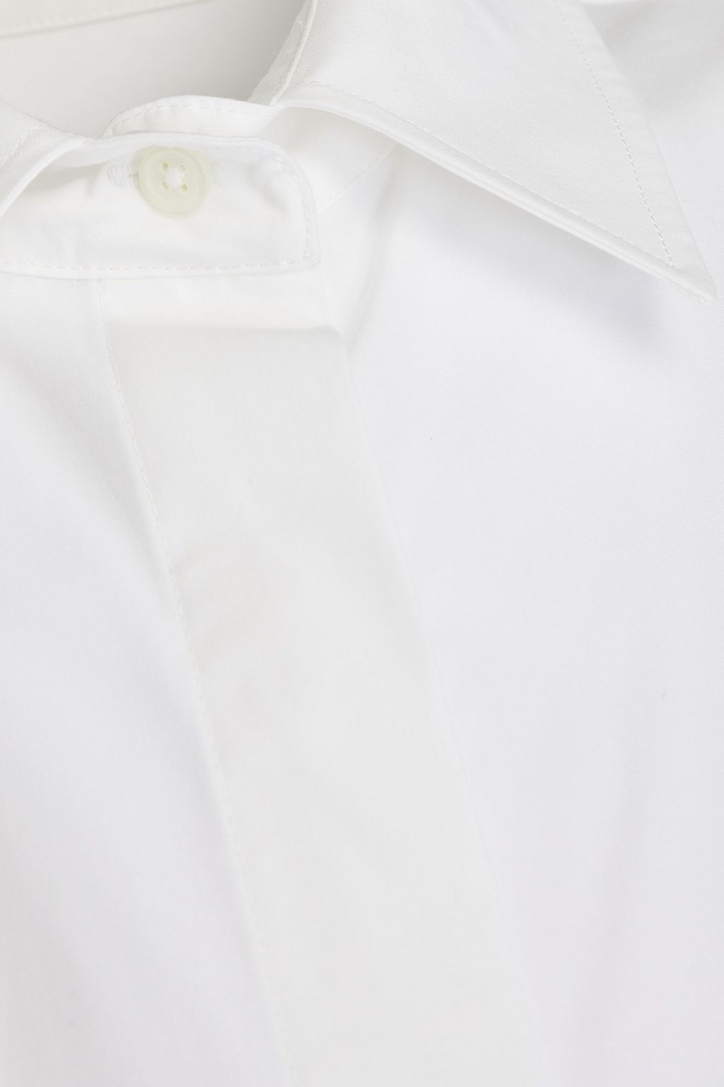 LOULOU STUDIO コットン ミニシャツワンピース