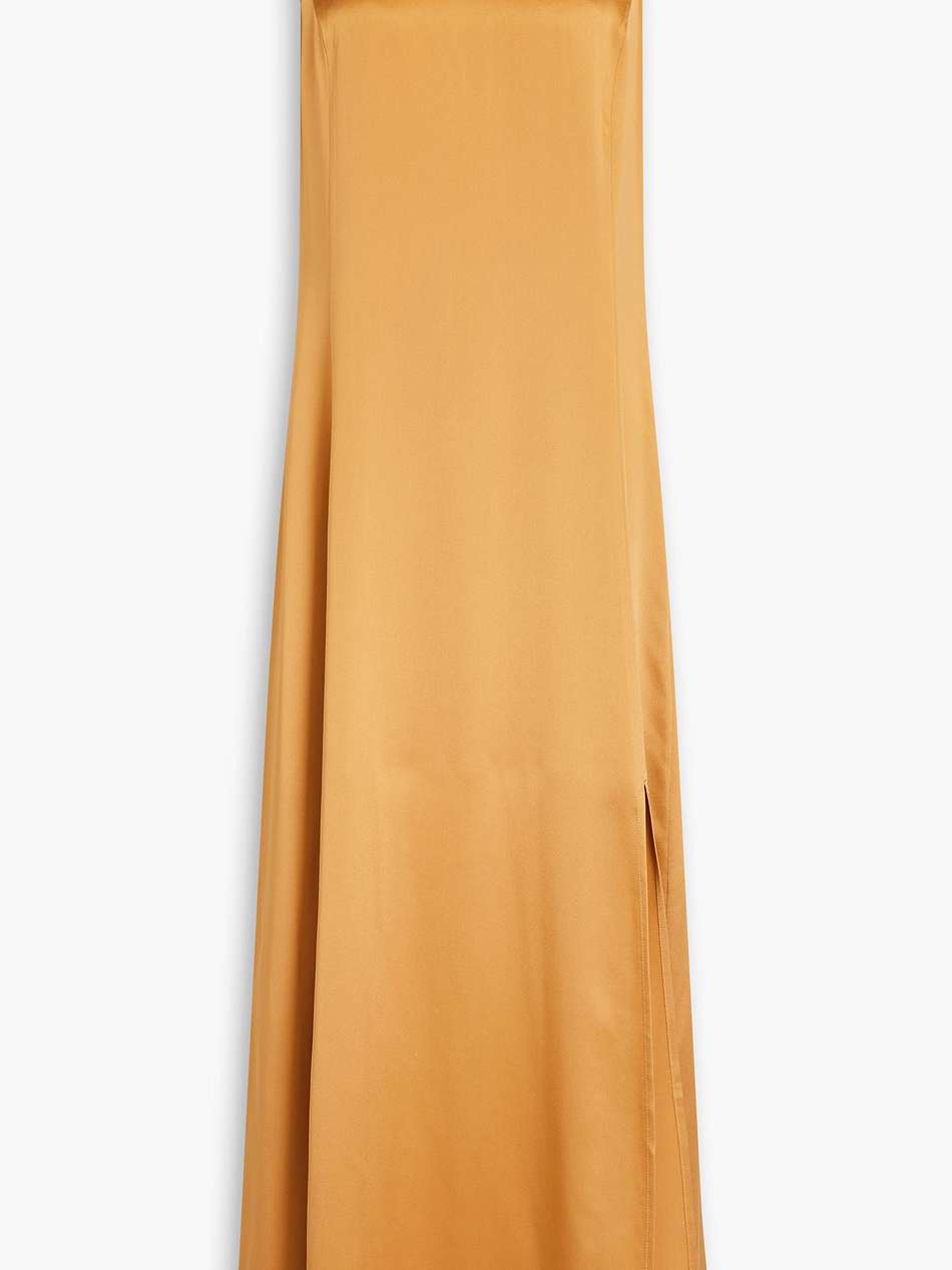 mina silk-satin midi dress