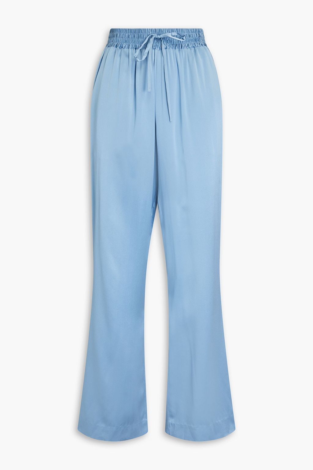 Soma washed silk-satin wide-leg pants