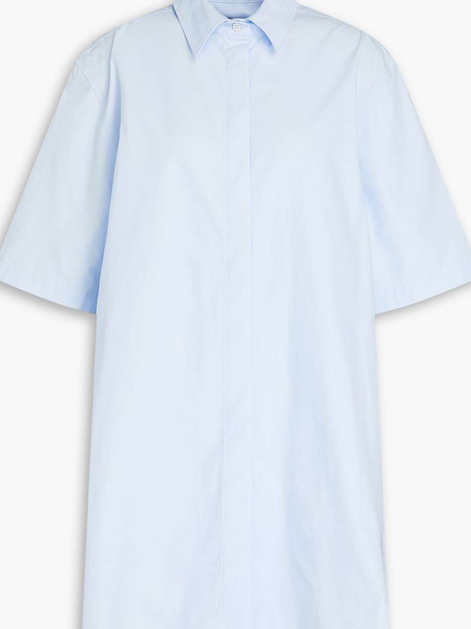 mago cotton-poplin mini shirt dress