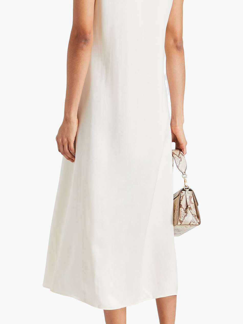 dola silk-satin midi dress