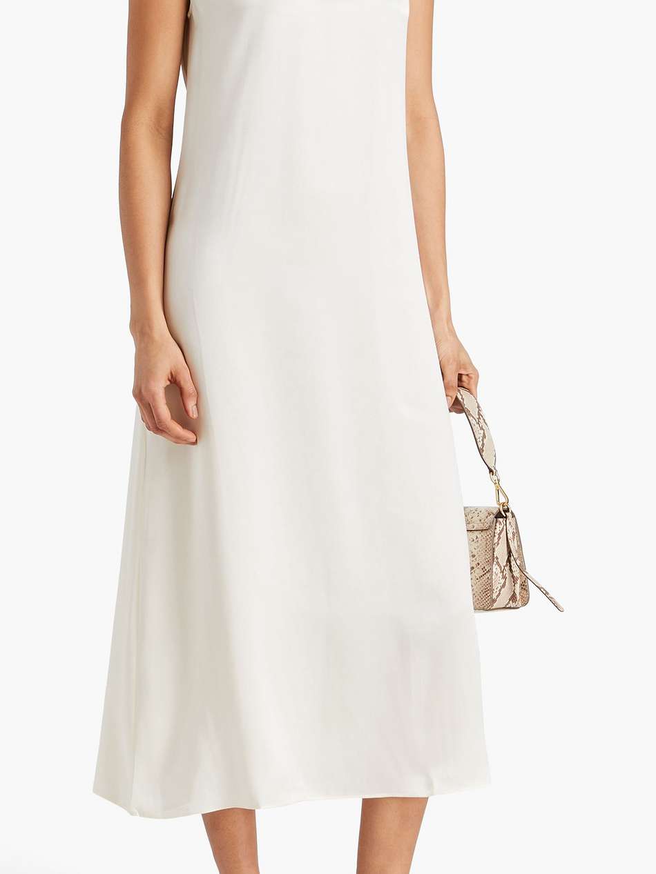 dola silk-satin midi dress