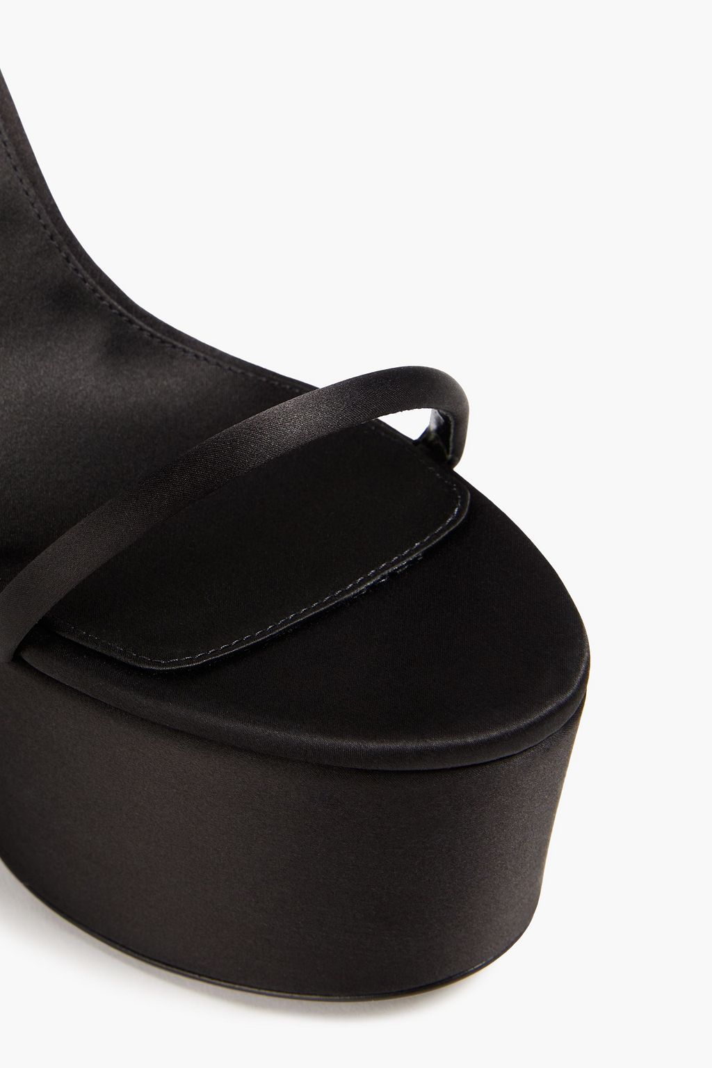 SERGIO ROSSI Satin platform sandals