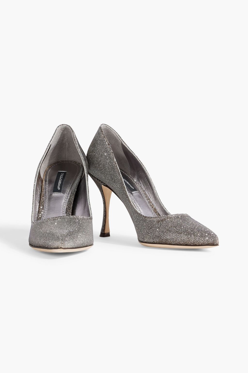 DOLCE&GABBANA Lamé pumps