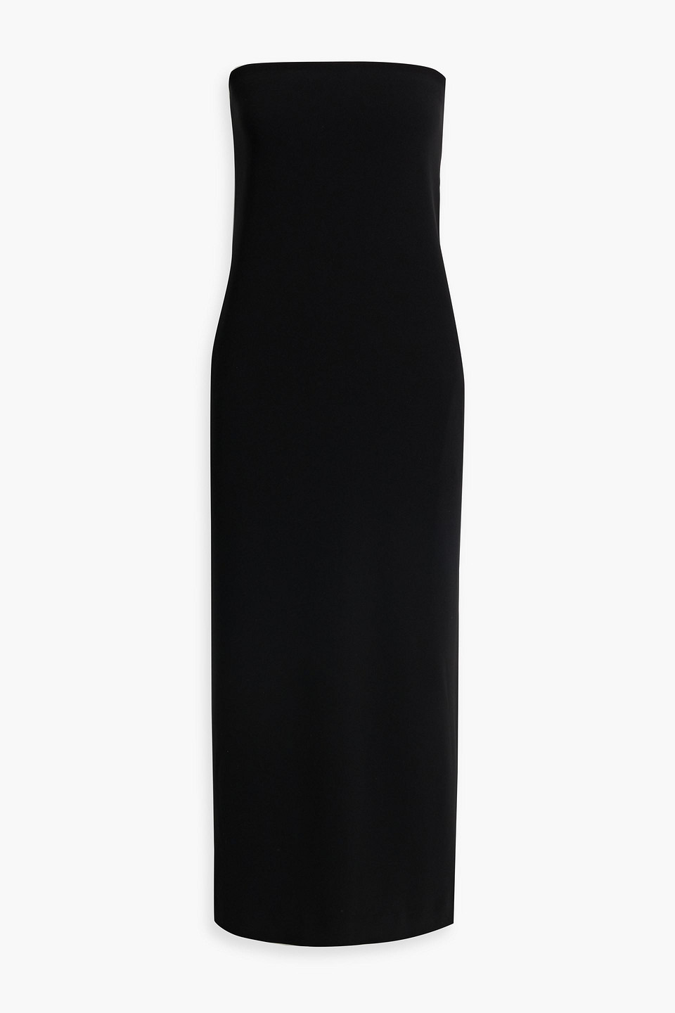 Theory - Admiral strapless crepe midi dress - Black - US 14
