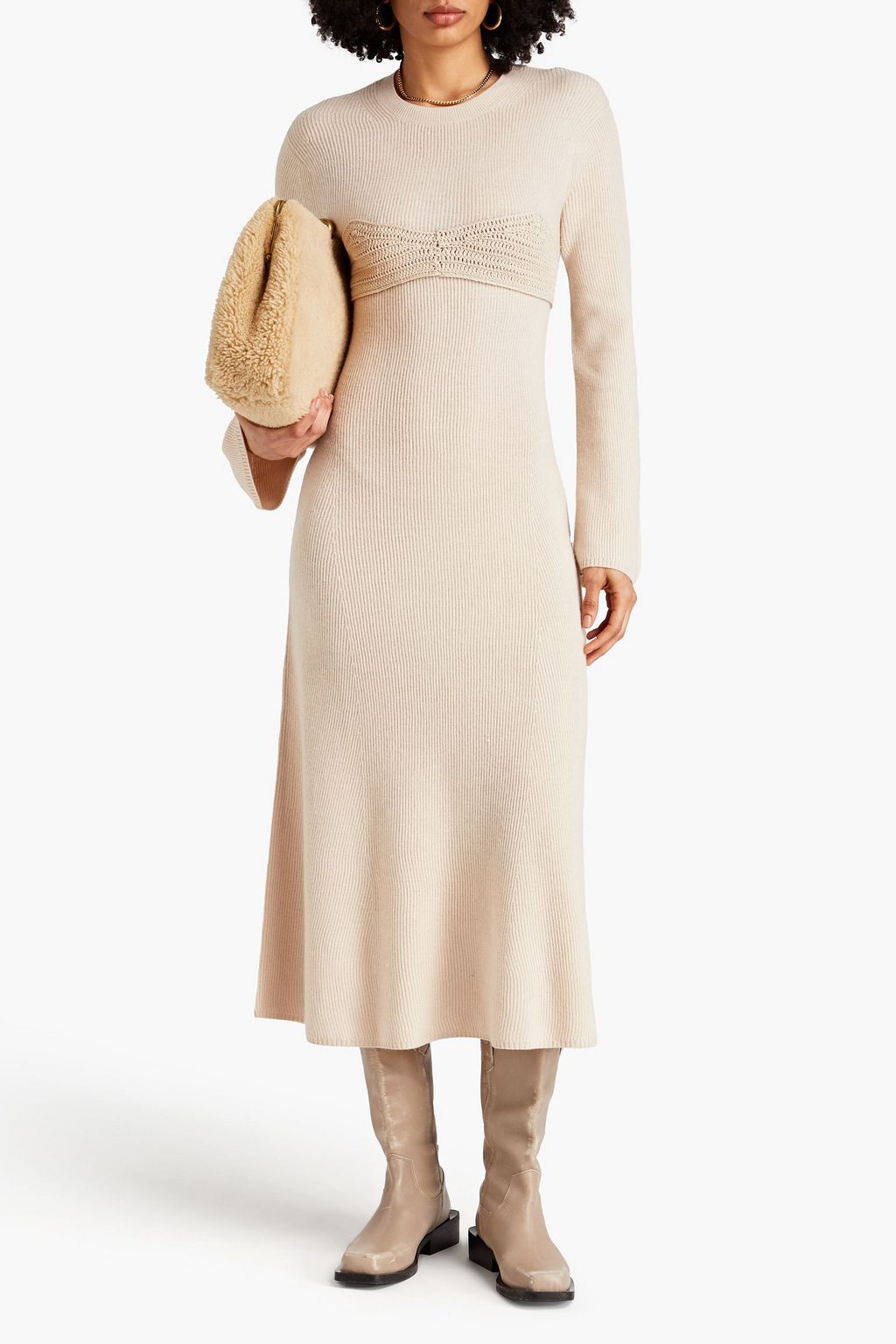 LOULOU STUDIO Daroca appliquéd wool and cashmere-blend maxi dress