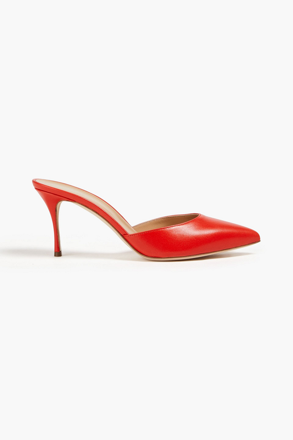 Sergio Rossi Mules Aus Leder In Papaya