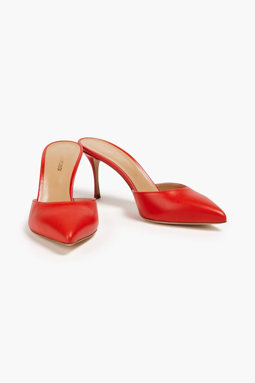 SERGIO ROSSI Leather mules