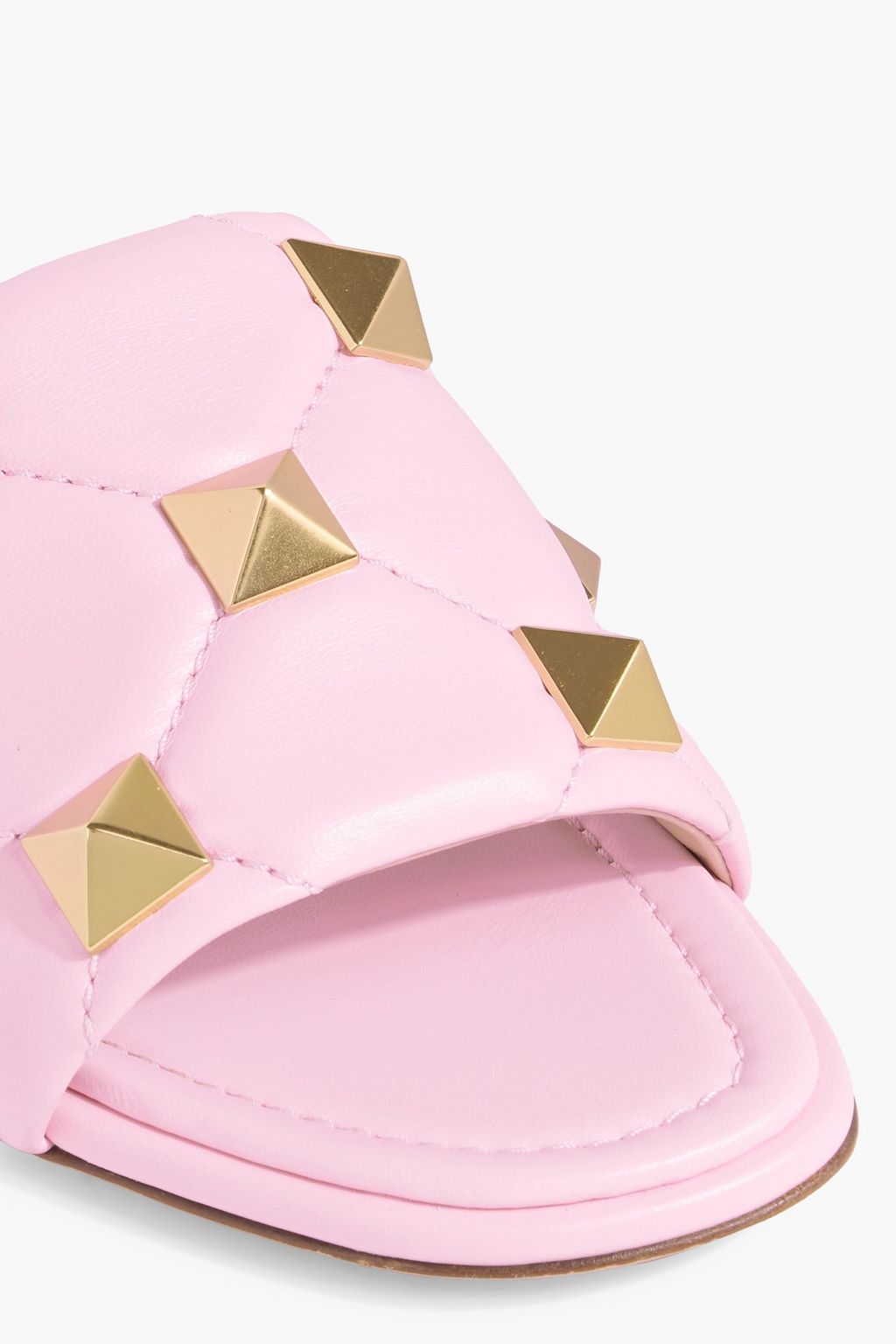 VALENTINO GARAVANI Roman Stud quilted leather slides