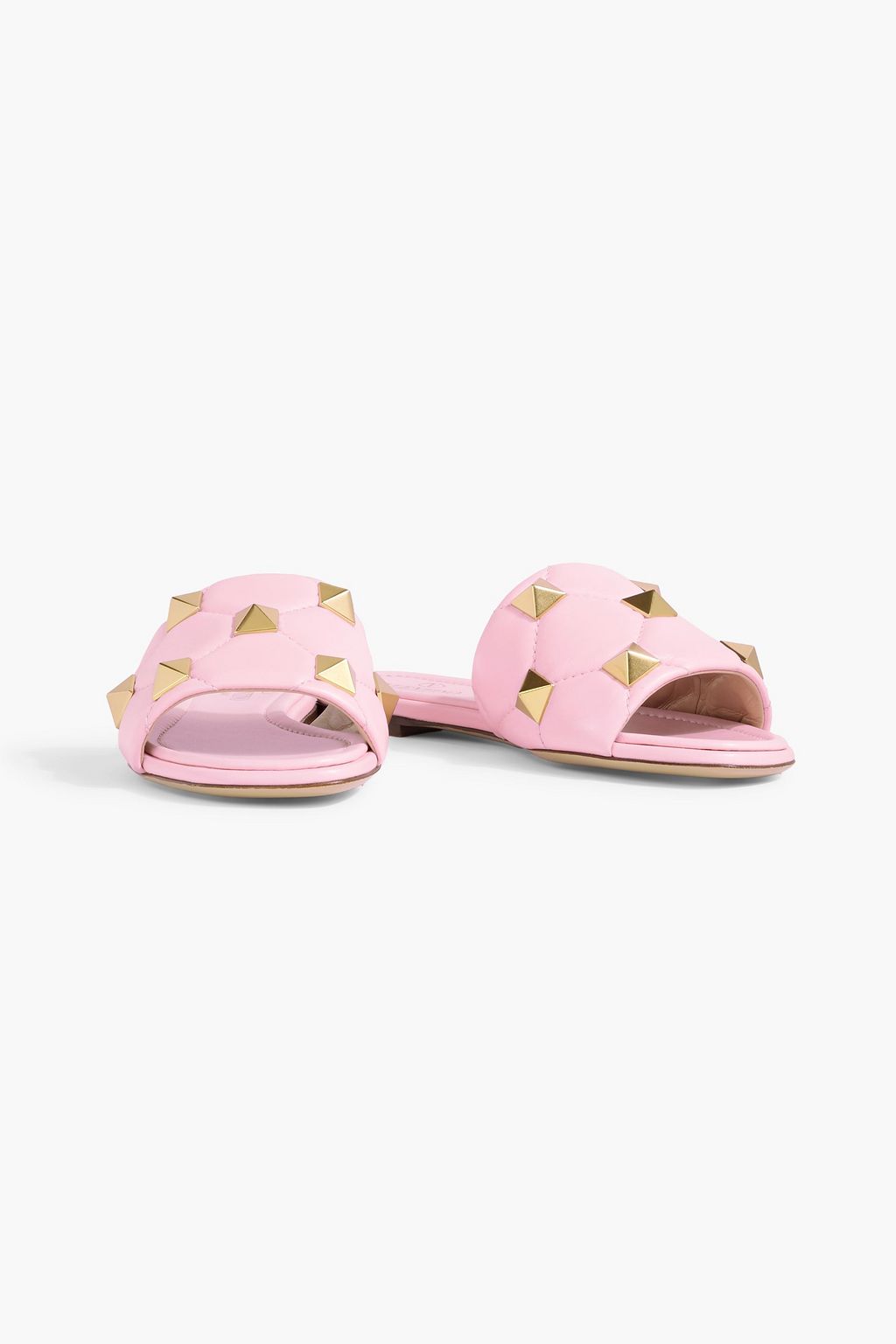 VALENTINO GARAVANI Roman Stud quilted leather slides