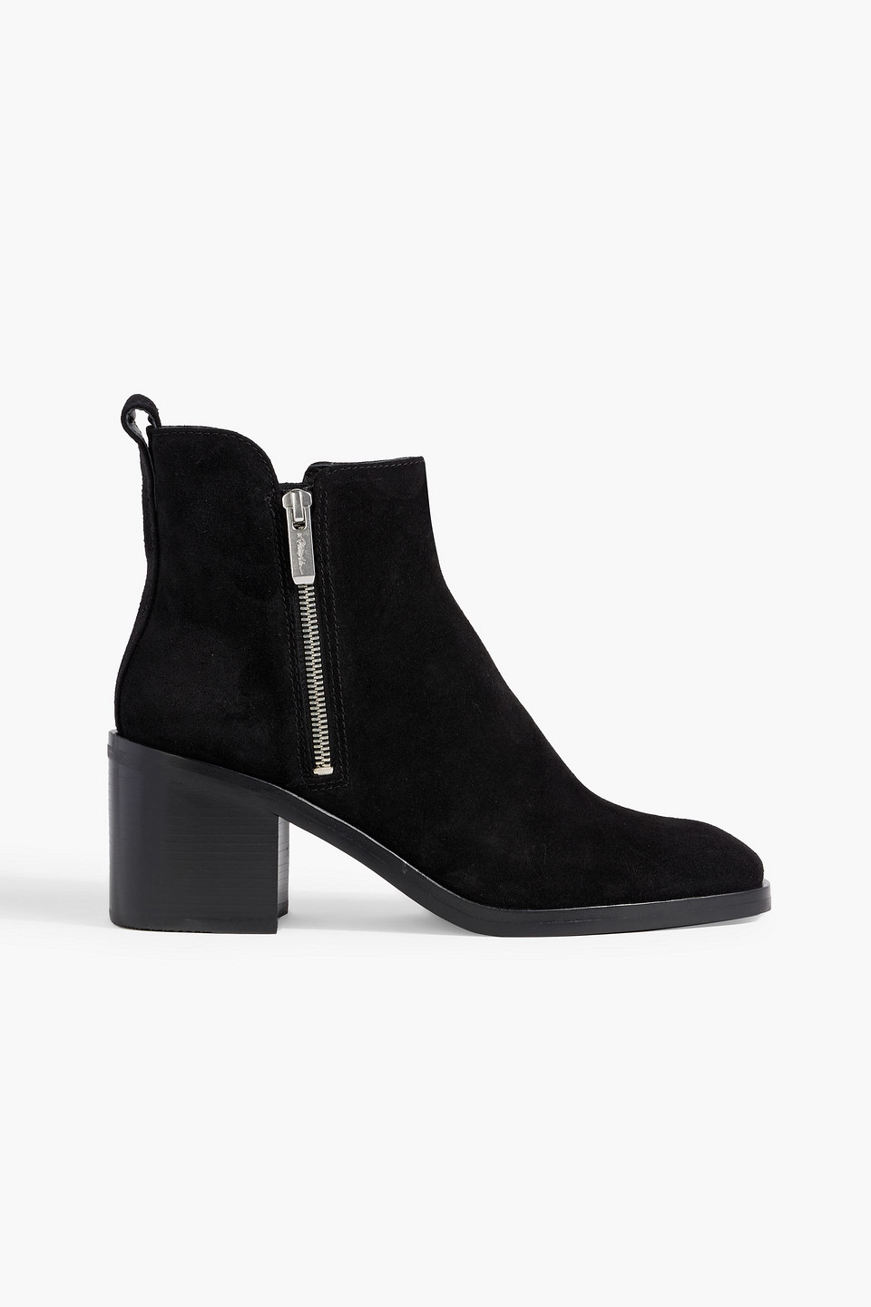 3.1 Phillip Lim Alexa Suede Ankle Boots In Black