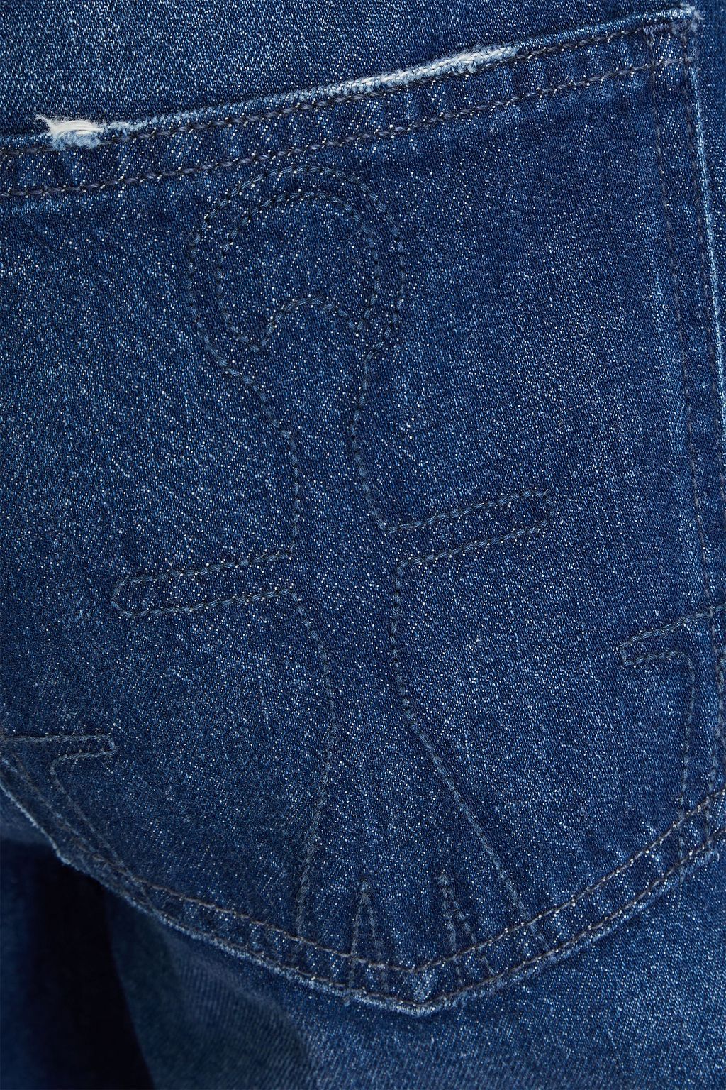 JW ANDERSON Distressed two-tone denim jeans