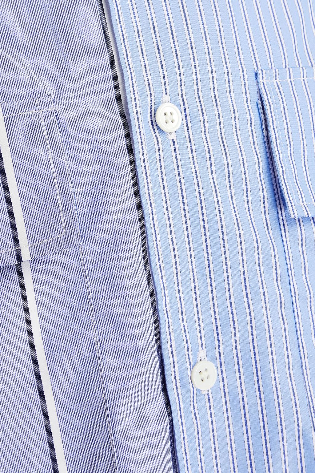 JW ANDERSON Striped cotton-blend poplin shirt