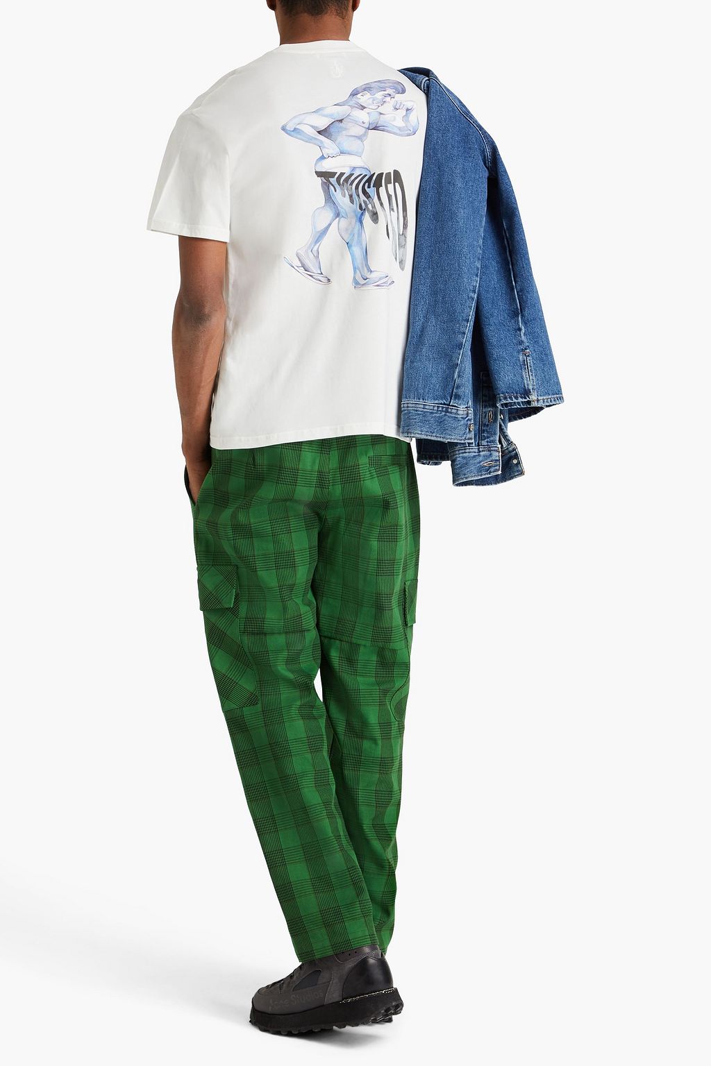 JW ANDERSON Printed cotton-jersey T-shirt