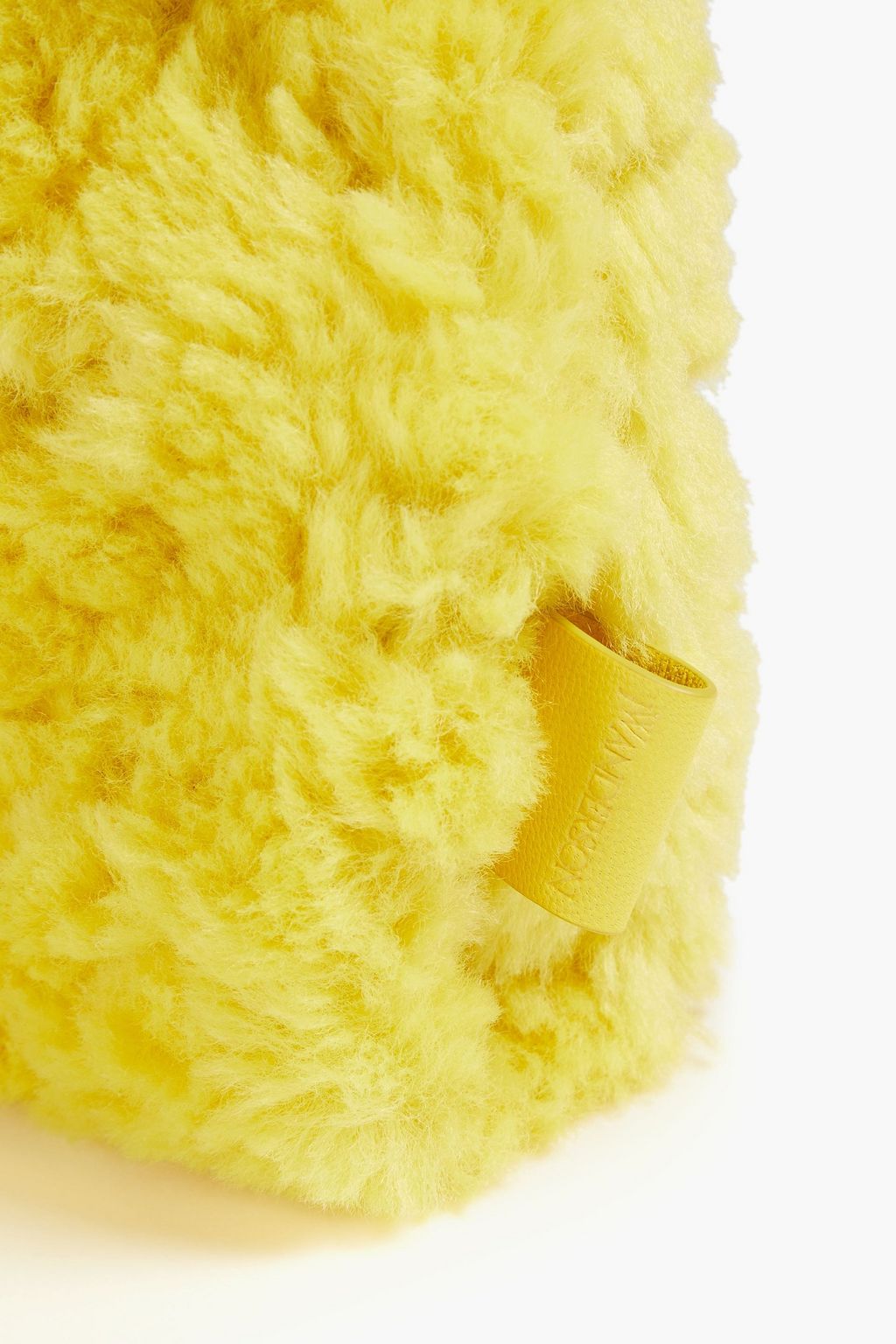 JW ANDERSON Chain-embellished faux fur shoulder bag