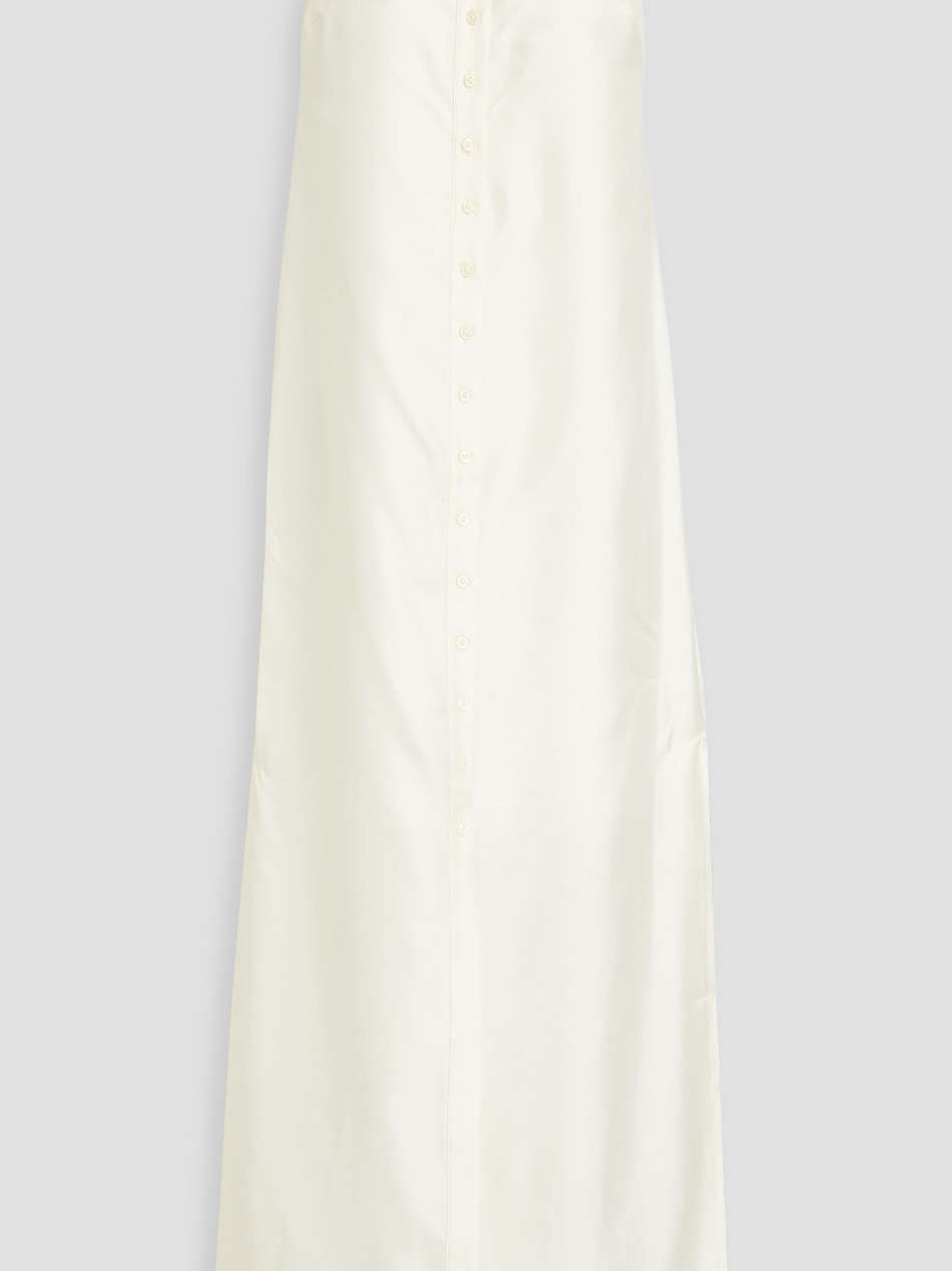 vabea silk-twill midi dress