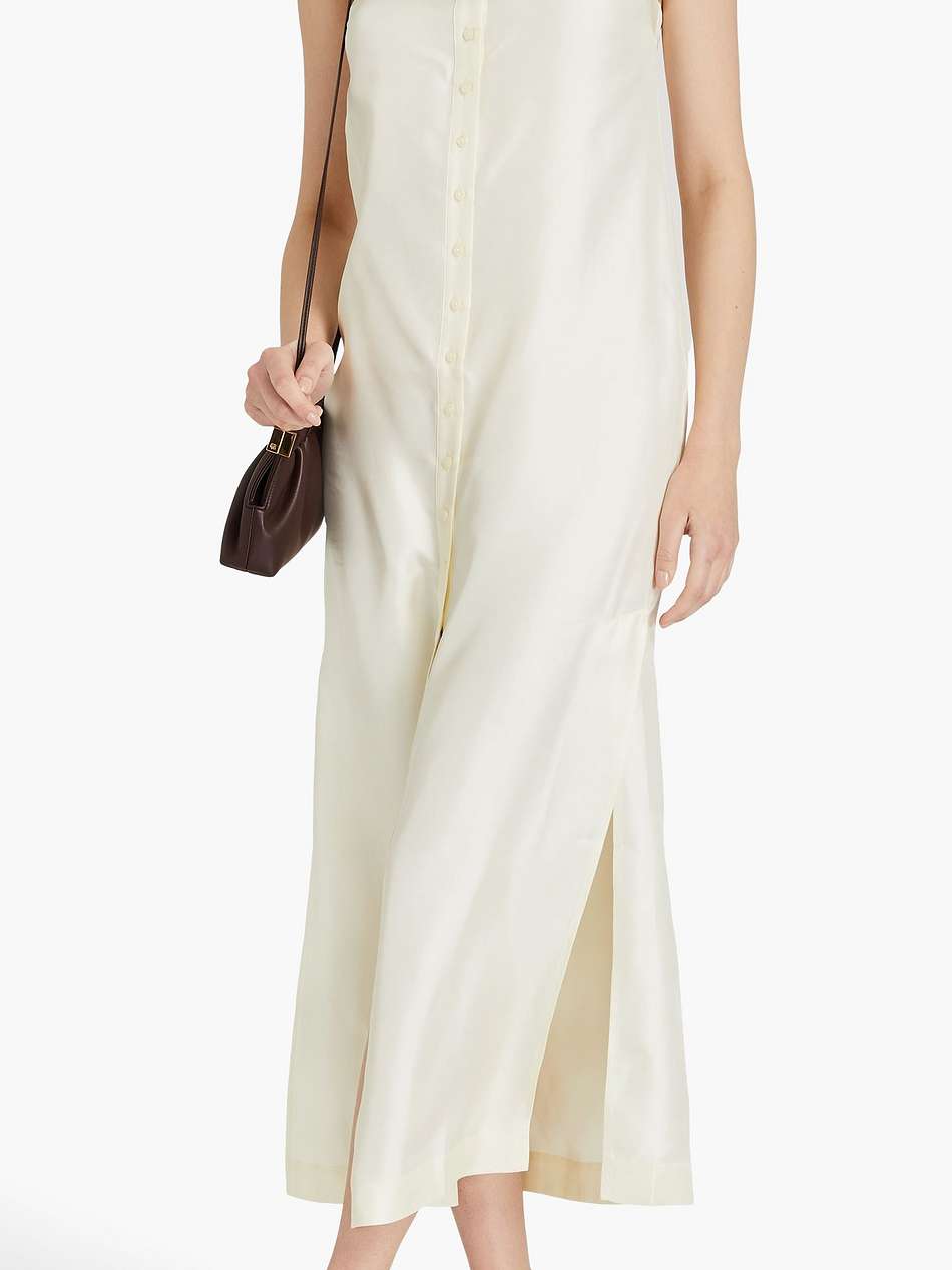 vabea silk-twill midi dress