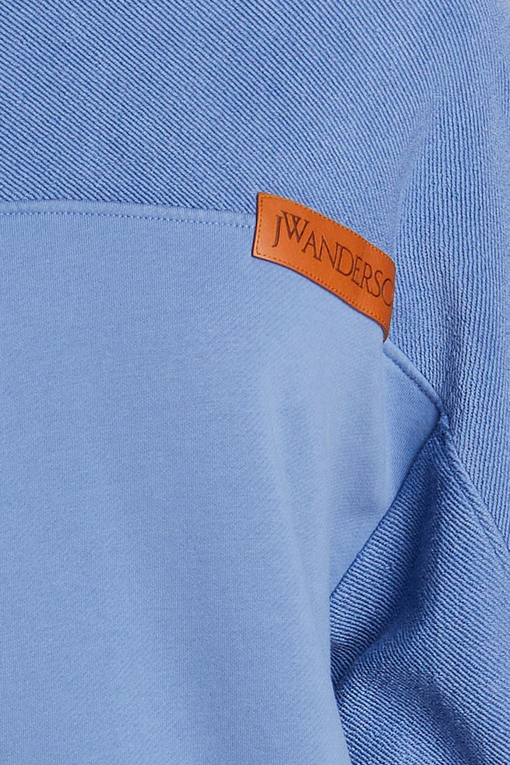 Jw Anderson Embroidered French cotton-terry hoodie thumbnail