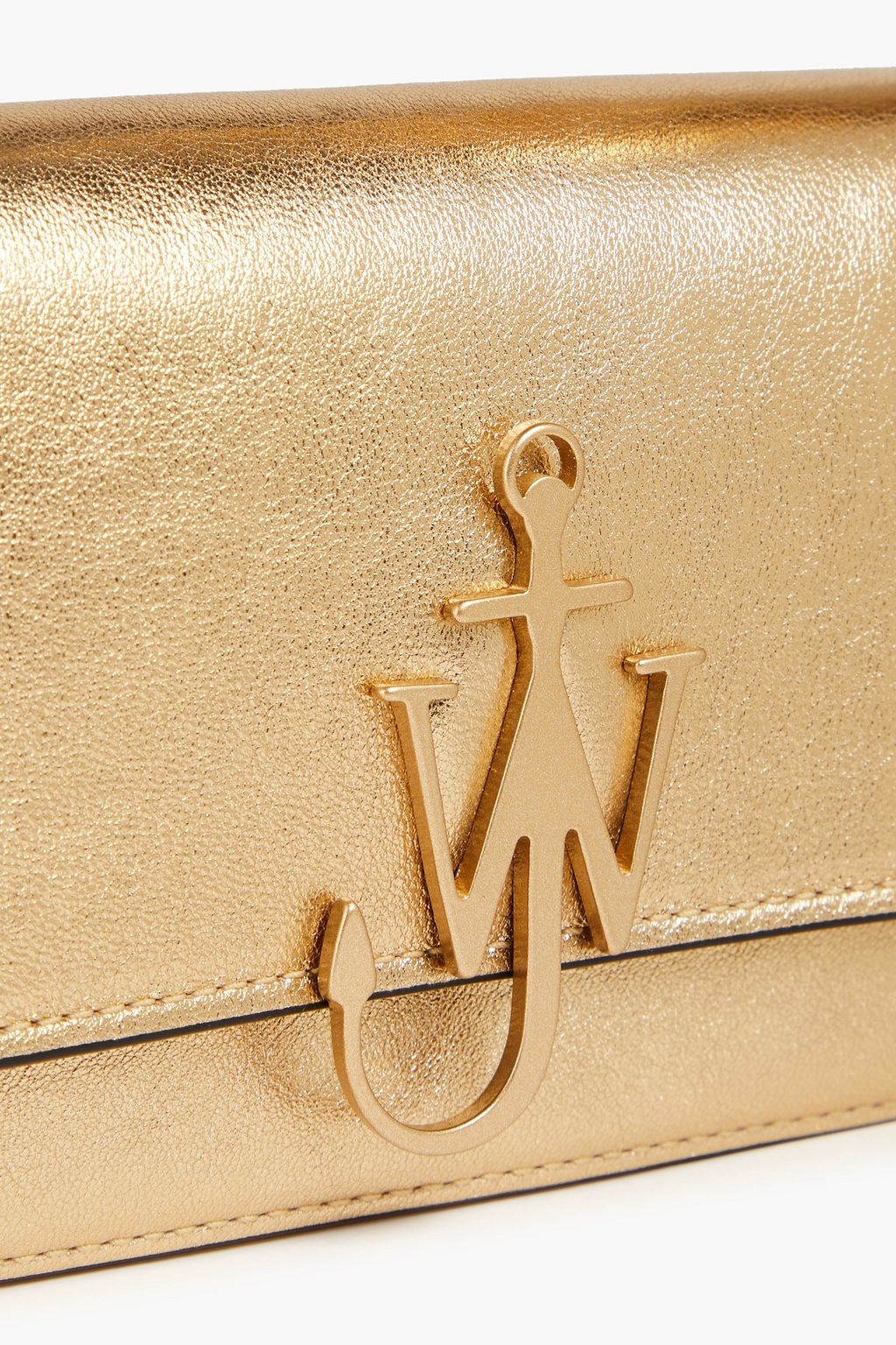 JW ANDERSON Anchor metallic leather shoulder bag