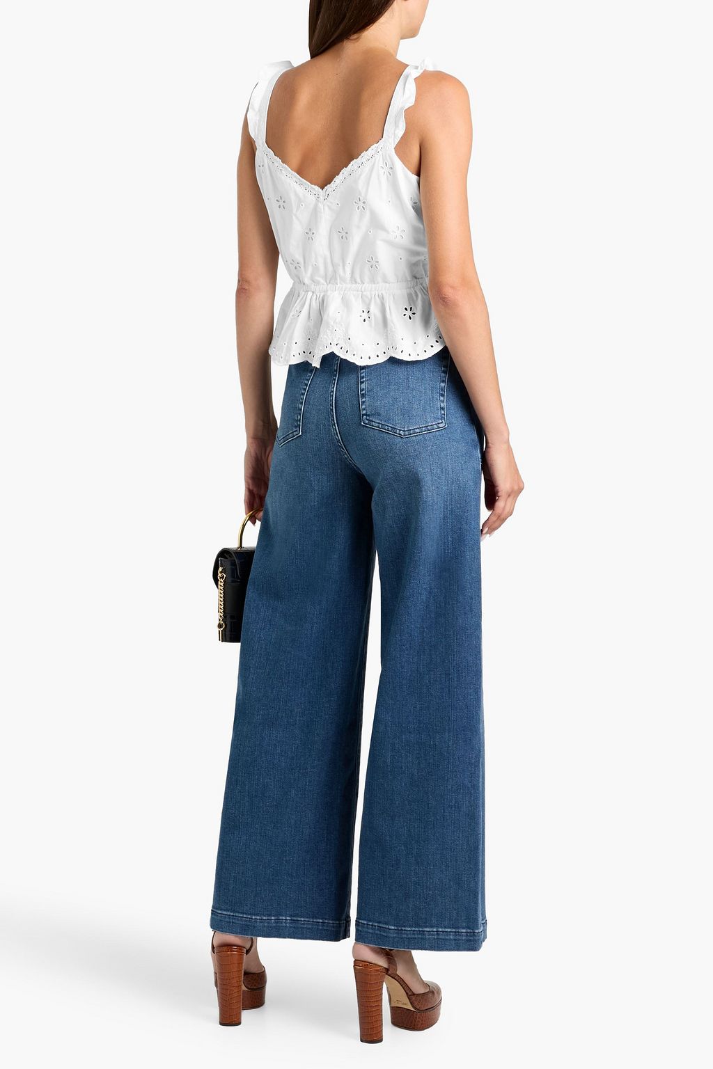 FRAME Francoise high-rise wide-leg jeans