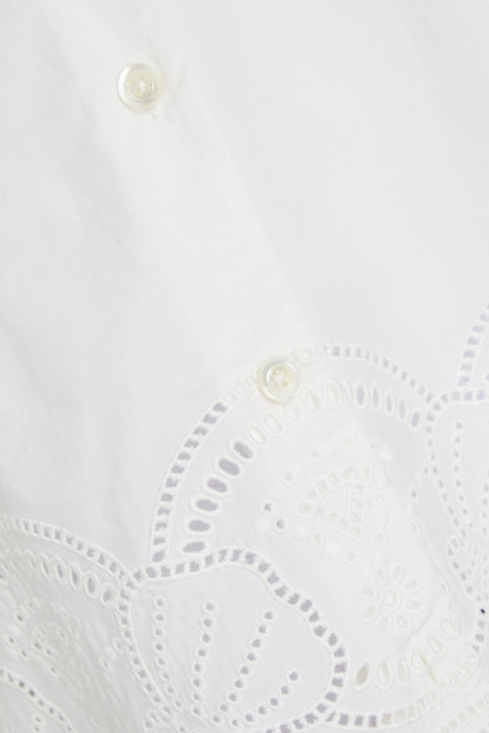 FRAME BRODERIE ANGLAISE COTTON SHIRT
