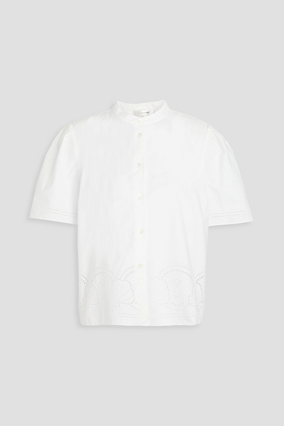 FRAME BRODERIE ANGLAISE COTTON SHIRT