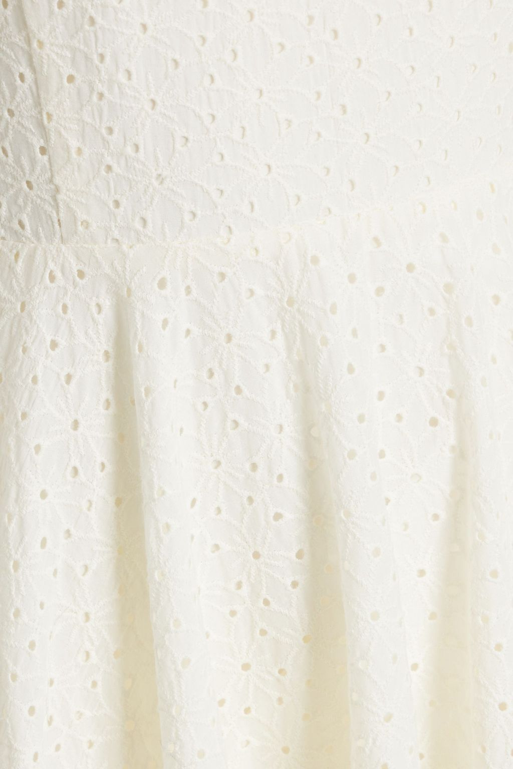 FRAME Broderie anglaise cotton midi dress