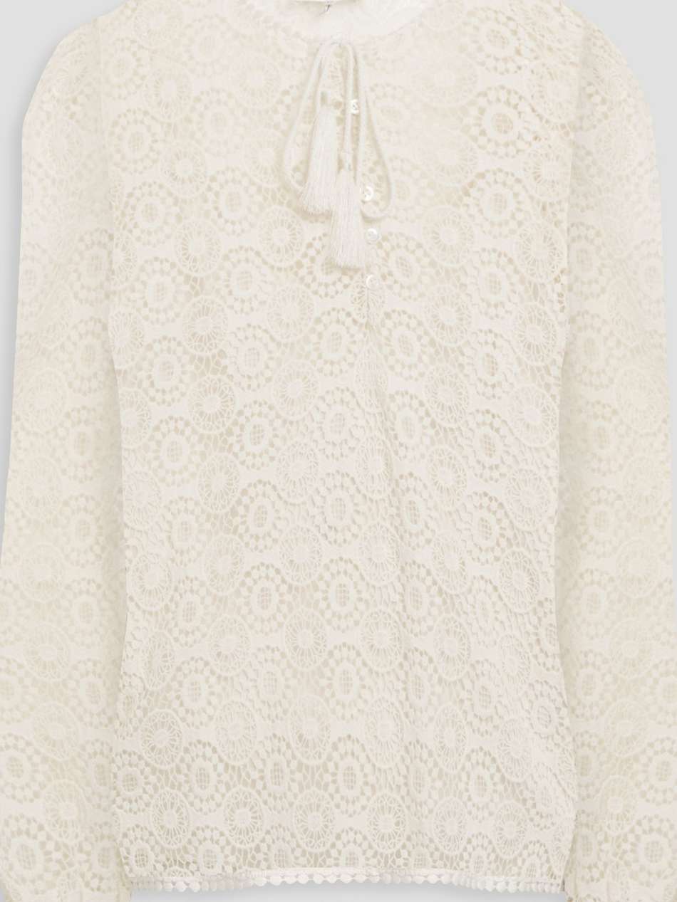 cotton crocheted lace blouse