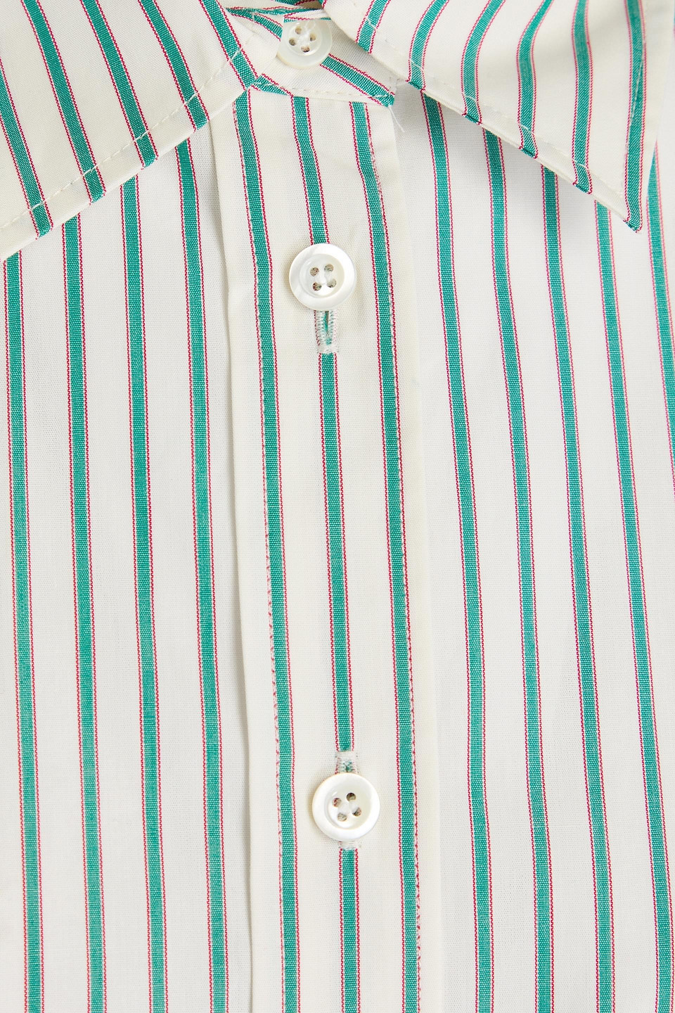 FRAME STRIPED COTTON OXFORD SHIRT 