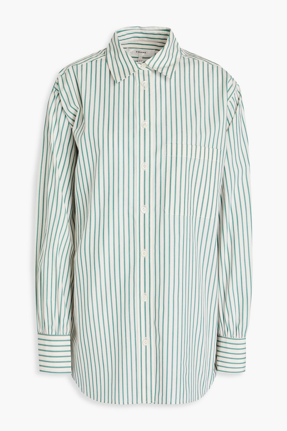 FRAME STRIPED COTTON OXFORD SHIRT 