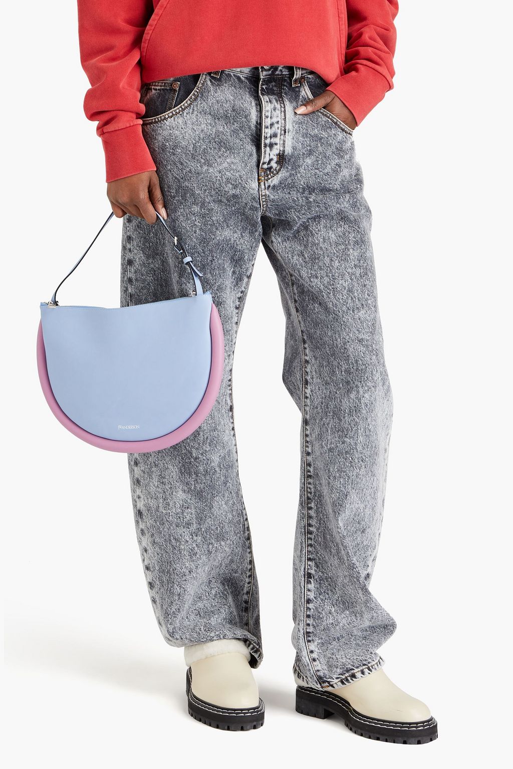JW ANDERSON Bumper Moon two-tone leather shoulder bag