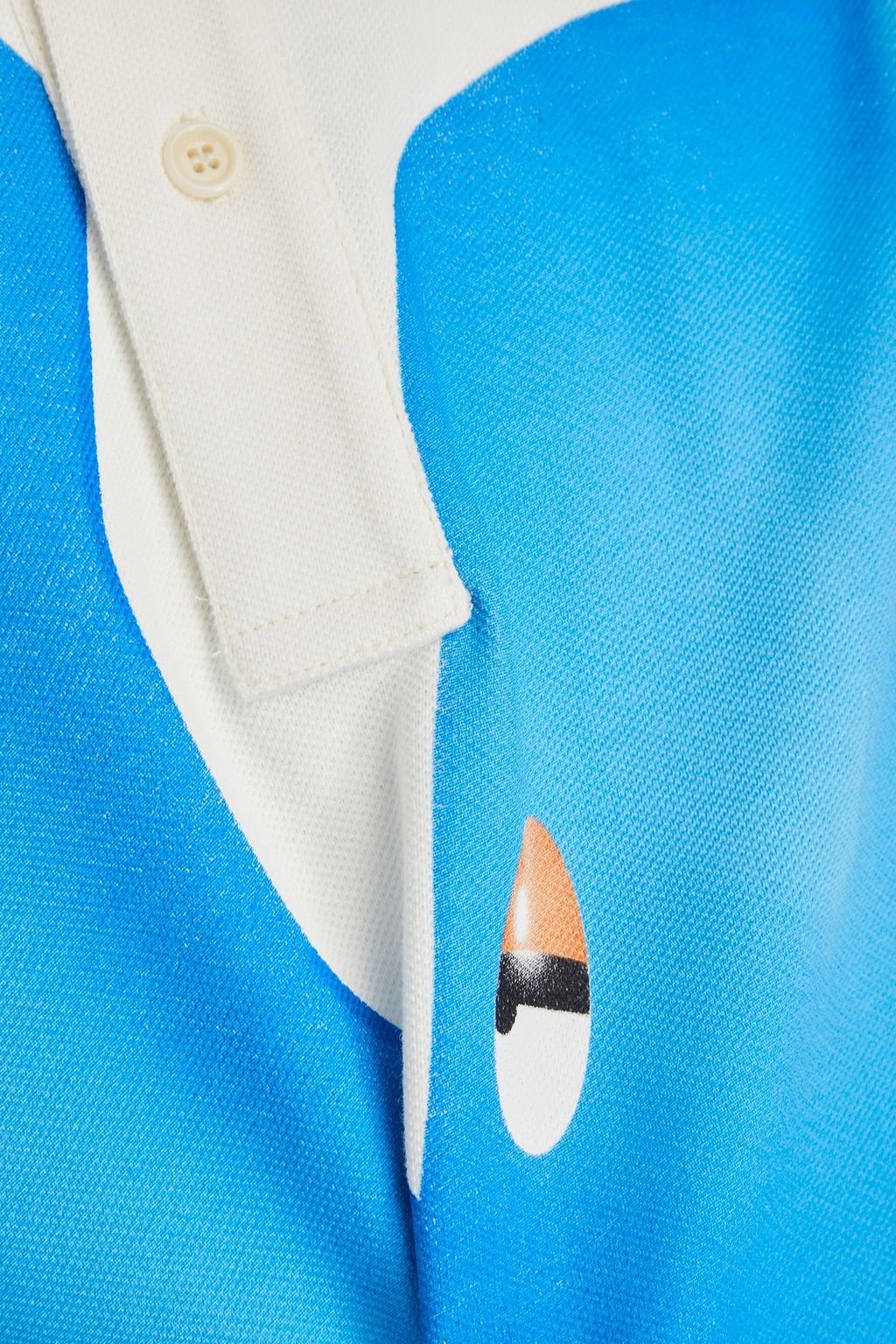 JW ANDERSON Printed cotton-piqué polo shirt