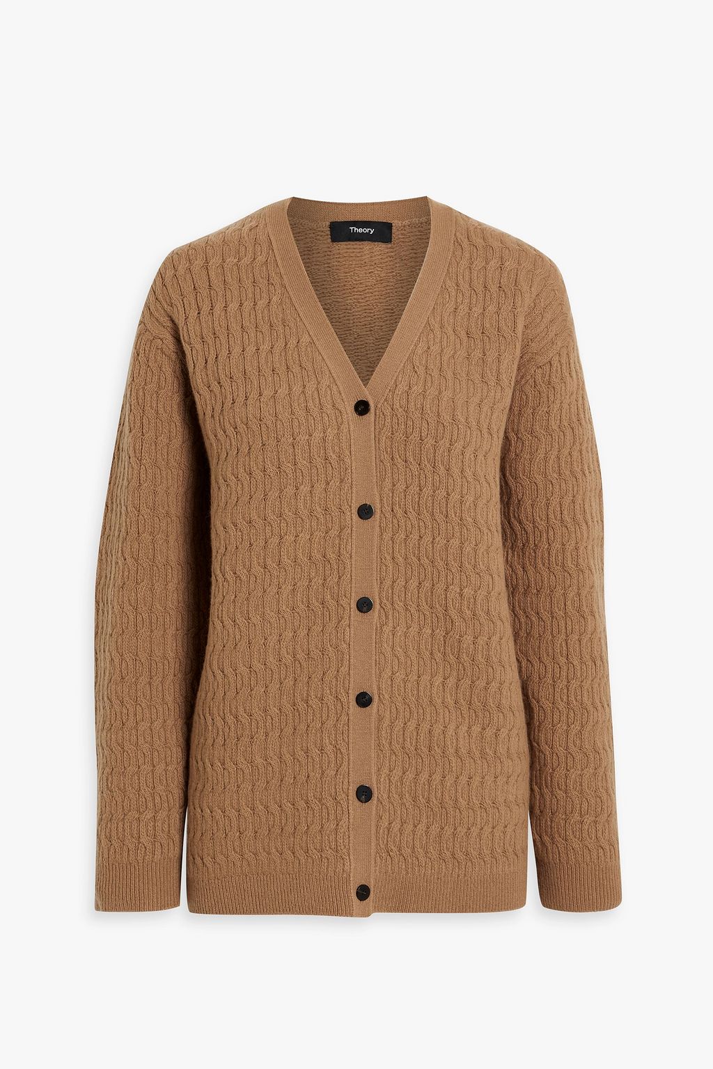 THEORY Cable-knit wool and cashmere-blend cardigan | THE OUTNET