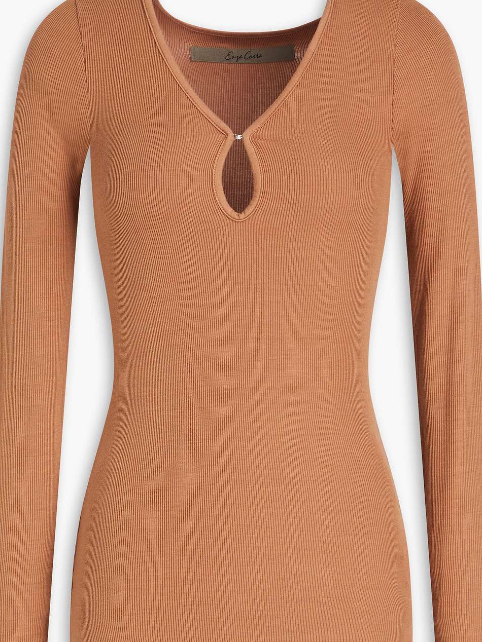 ribbed jersey top