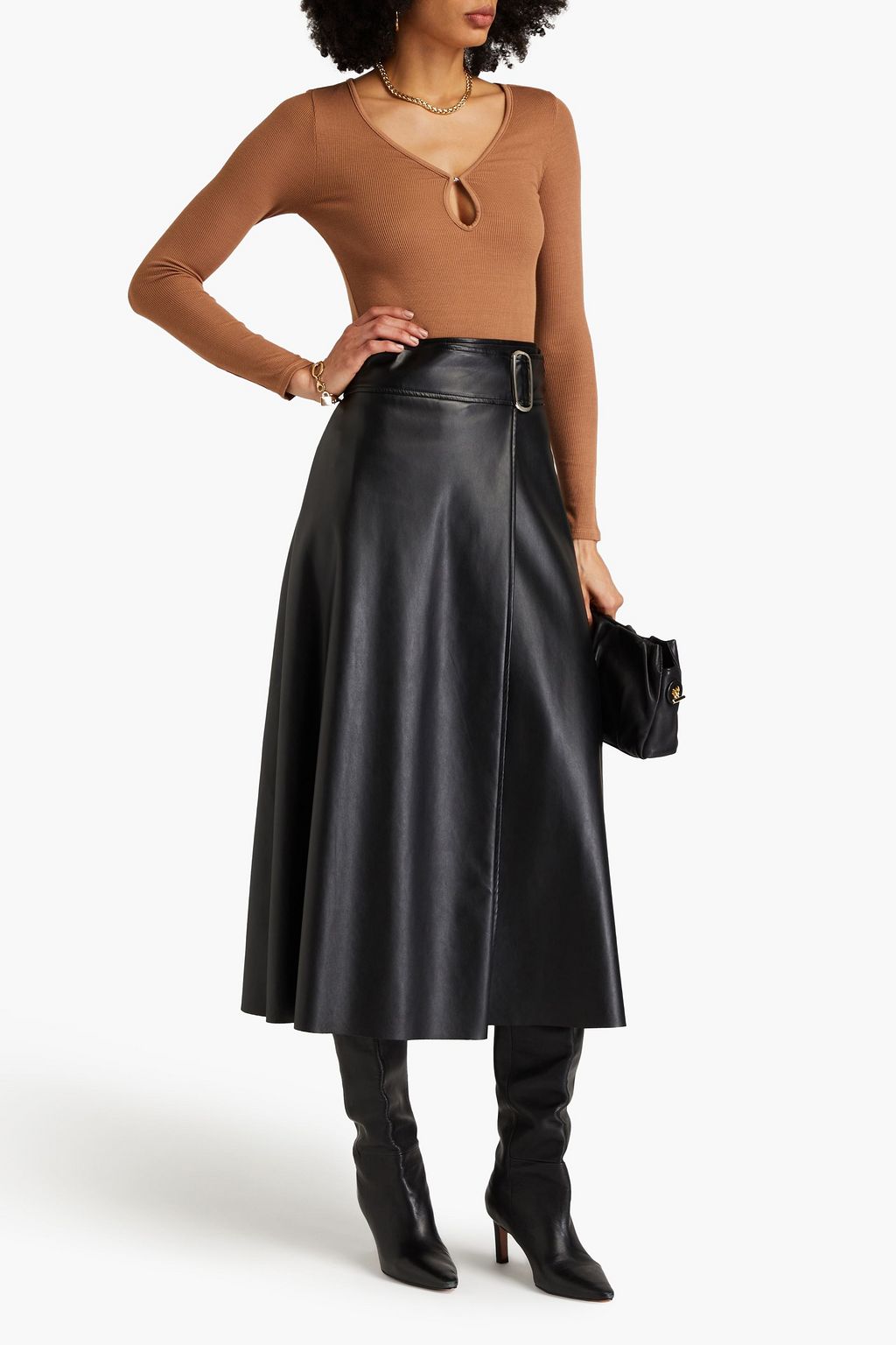 ENZA COSTA Ribbed jersey top