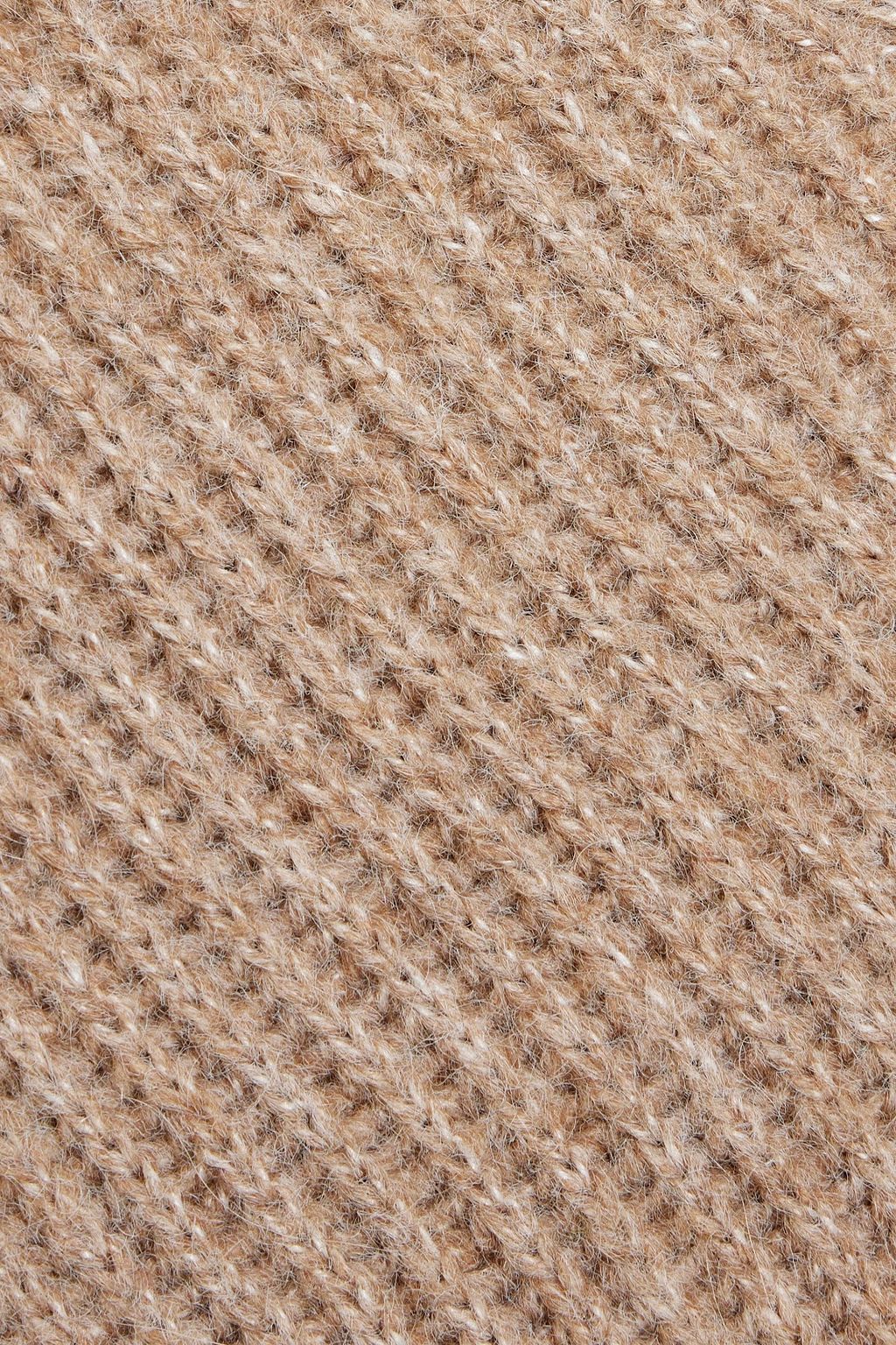 NICHOLAS Ribbed-knit turtleneck midi dress