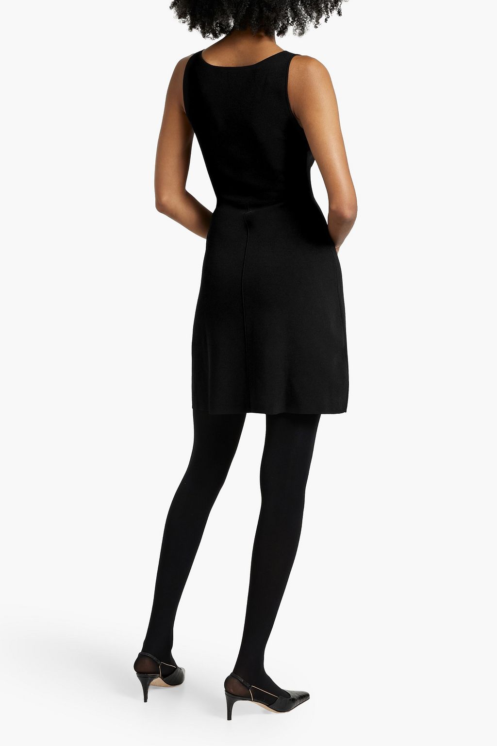 THEORY Cutout stretch-knit mini dress