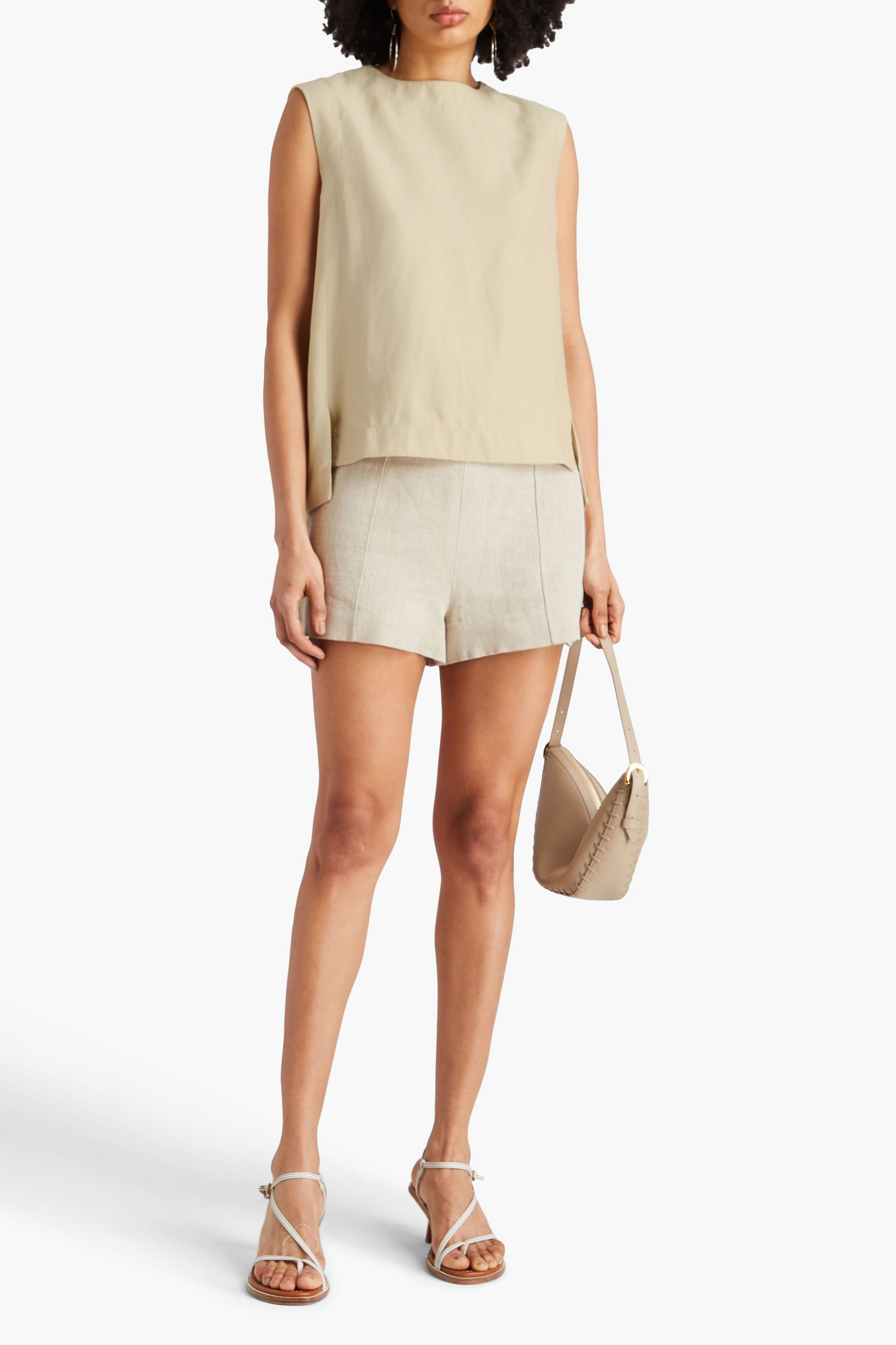 Loulou Studio Vomo cutout twill top