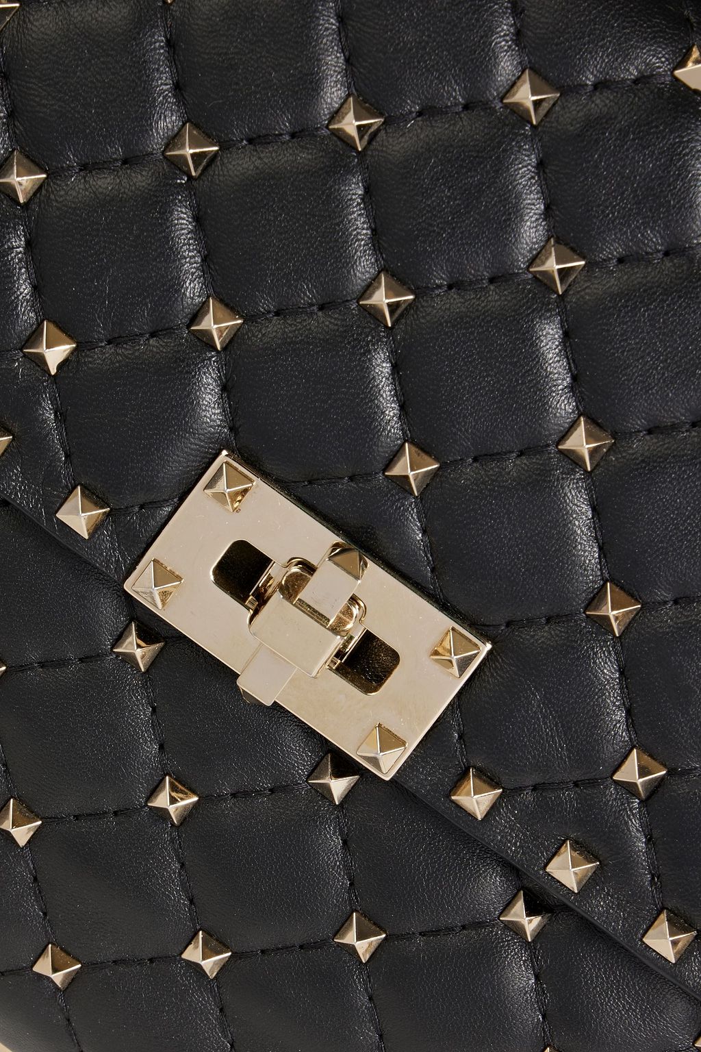 VALENTINO GARAVANI Rockstud quilted leather shoulder bag THE