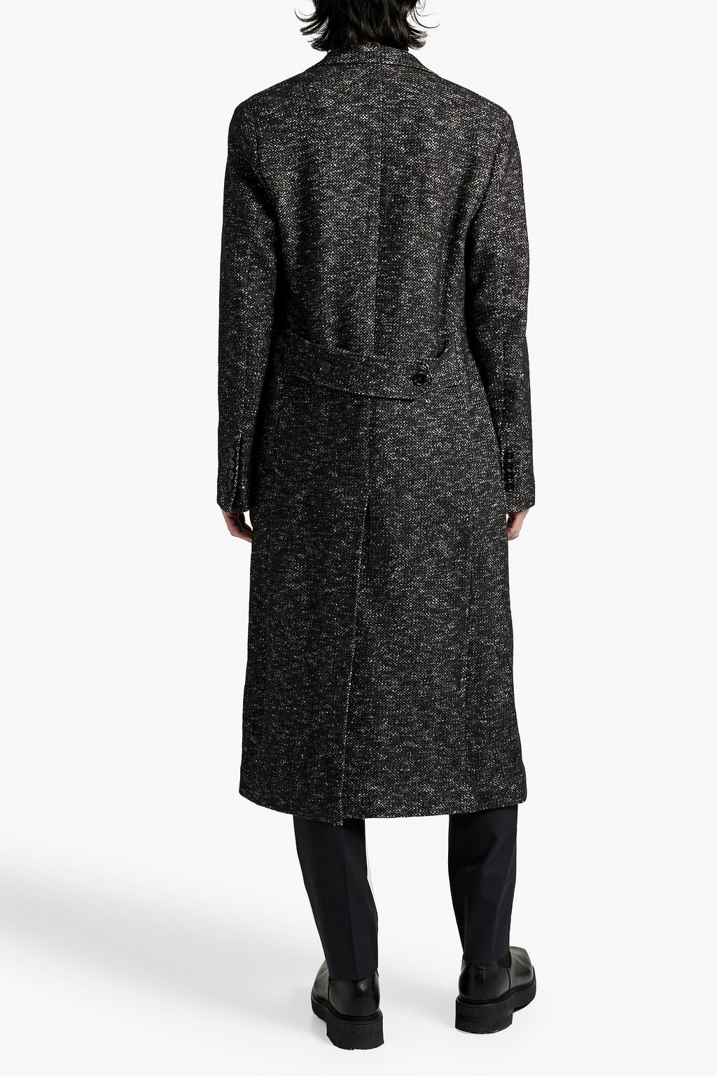 DOLCE&GABBANA Wool, cotton and cashmere-blend tweed coat