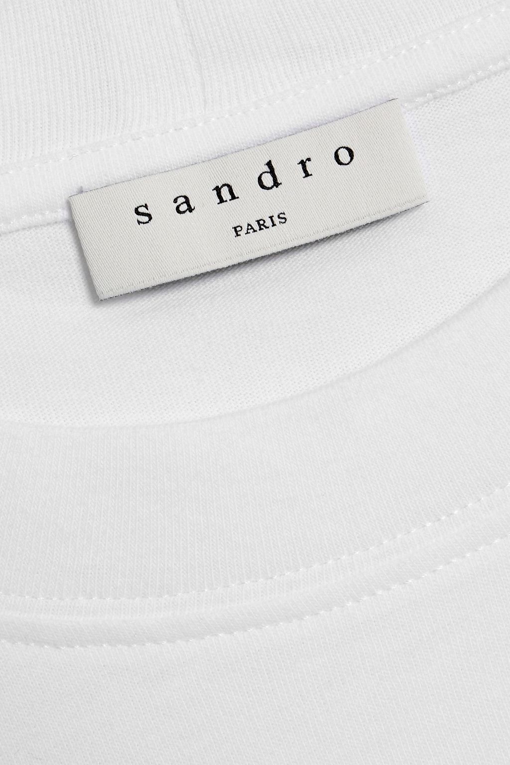 SANDRO Cotton-jersey T-shirt