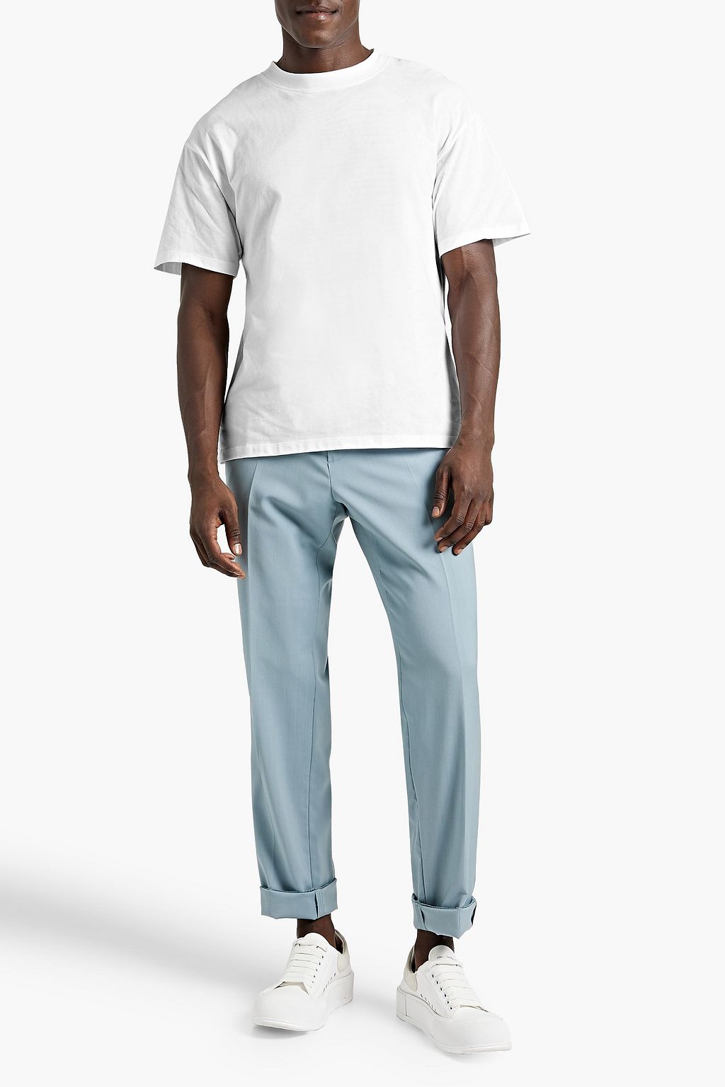 SANDRO Cotton-jersey T-shirt